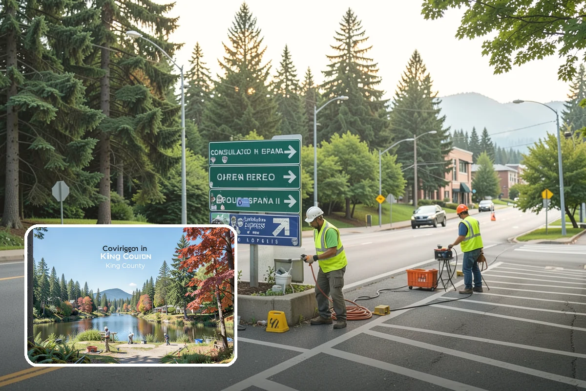 Municipal Flower Program in Covington, King County, WA - Designed seasonal color enhances civic identity and downtown appeal