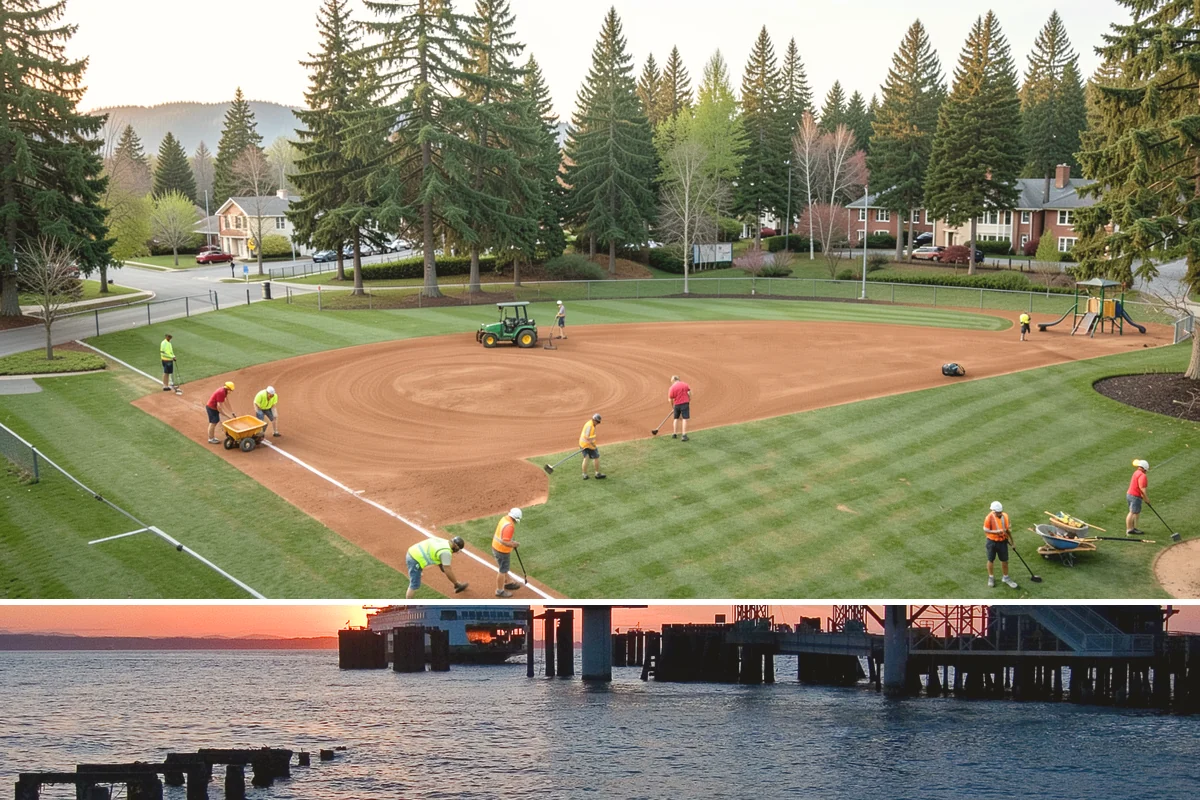 Municipal Flower Program in Edmonds, Snohomish County, WA - Displays rotate with the seasons, with spring and summer annuals installed after the last frost and fall and holiday plantings...