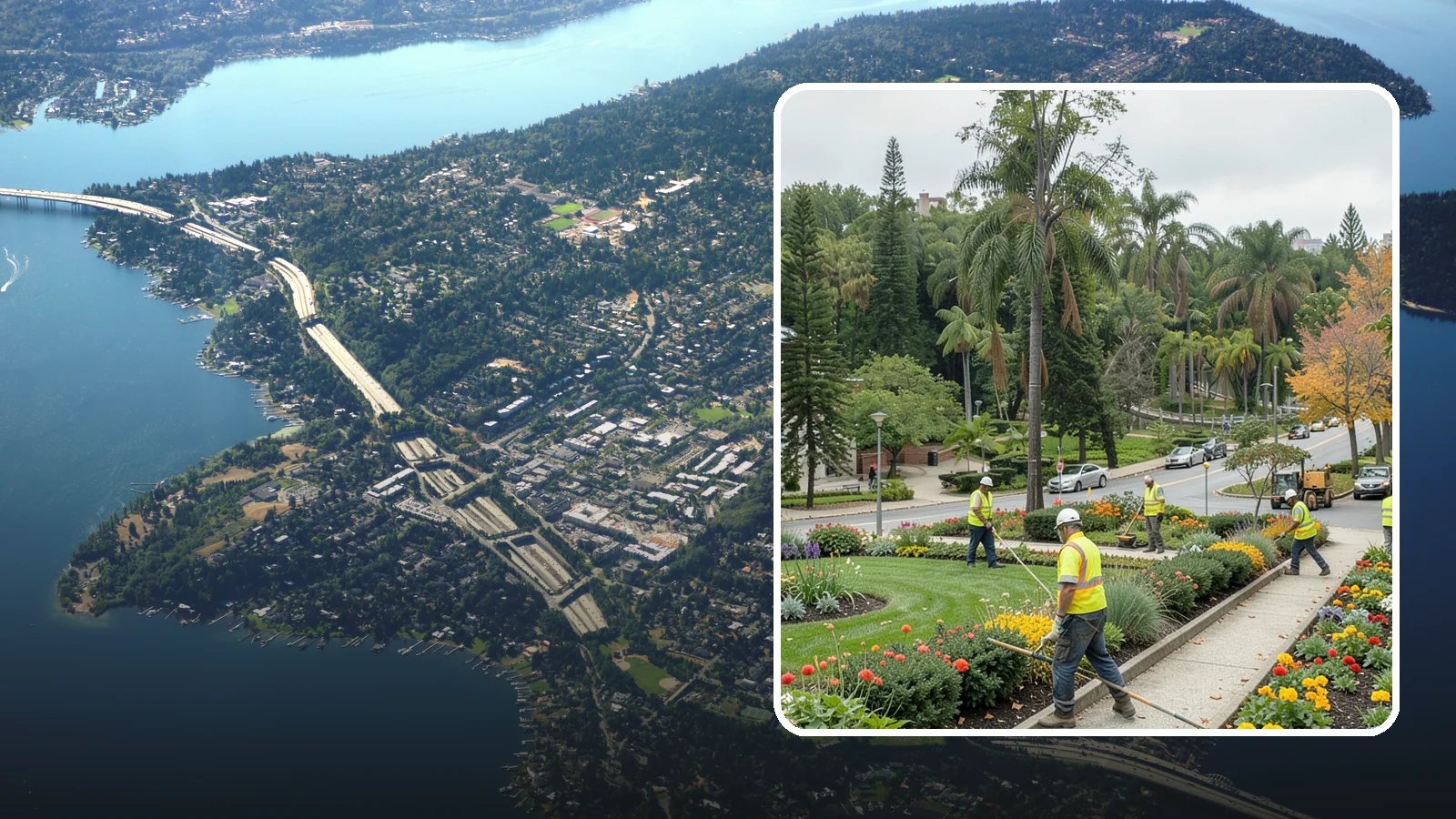 Municipal Flower Program in Mercer Island, King County, WA - We design, plant, and maintain seasonal flower displays for downtowns, entries, and civic spaces across Western Washington.