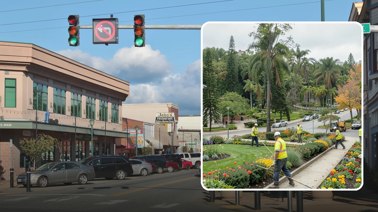 Municipal Flower Program in Monroe, Snohomish County, WA - We design, plant, and maintain seasonal flower displays for downtowns, entries, and civic spaces across Western Washington.