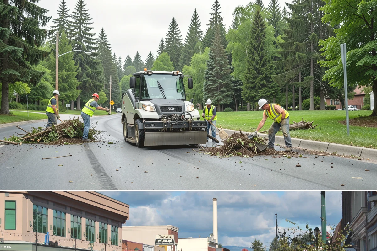 Municipal Flower Program in Monroe, Snohomish County, WA - Displays rotate with the seasons, with spring and summer annuals installed after the last frost and fall and holiday plantings...