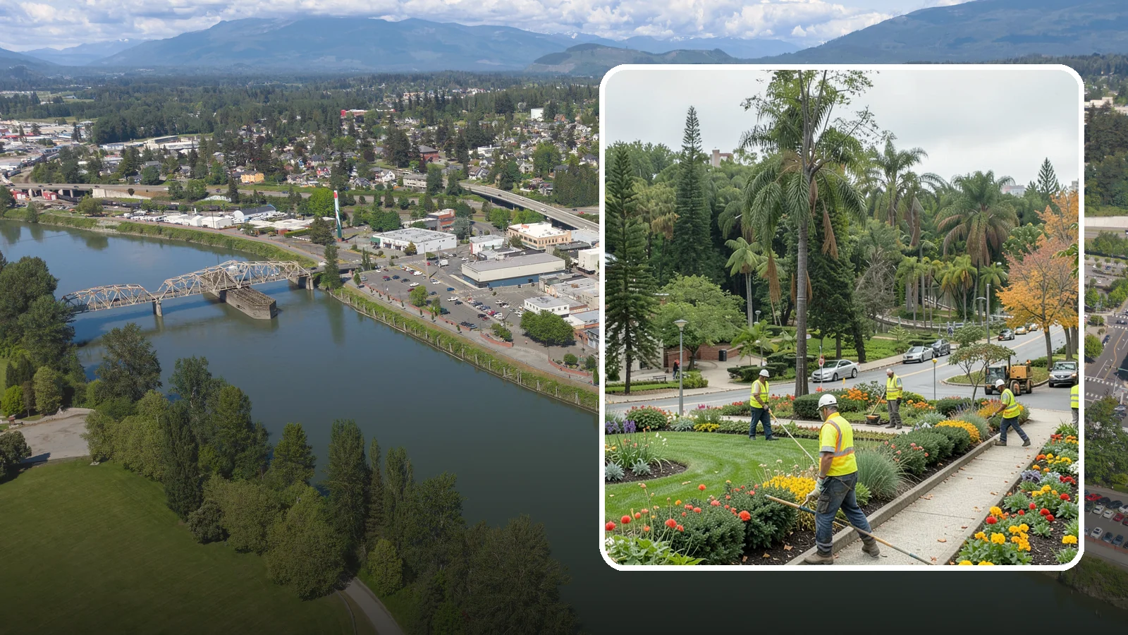 Municipal Flower Program in Mount Vernon, Skagit County, WA - We design, plant, and maintain seasonal flower displays for downtowns, entries, and civic spaces across Western Washington.