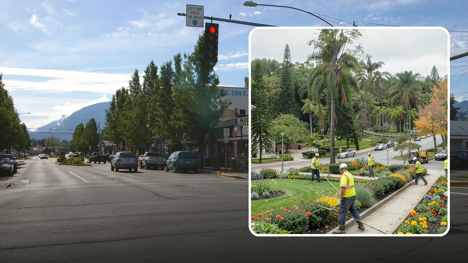 Municipal Flower Program in North Bend, King County, WA - We design, plant, and maintain seasonal flower displays for downtowns, entries, and civic spaces across Western Washington.