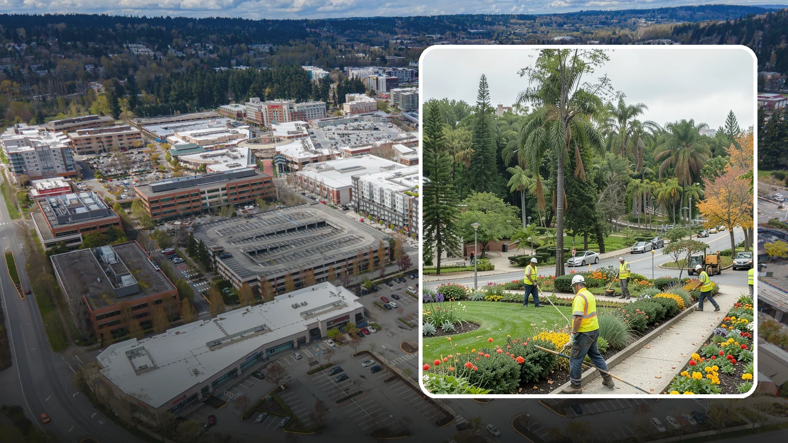Municipal Flower Program in Redmond, King County, WA - We design, plant, and maintain seasonal flower displays for downtowns, entries, and civic spaces across Western Washington.