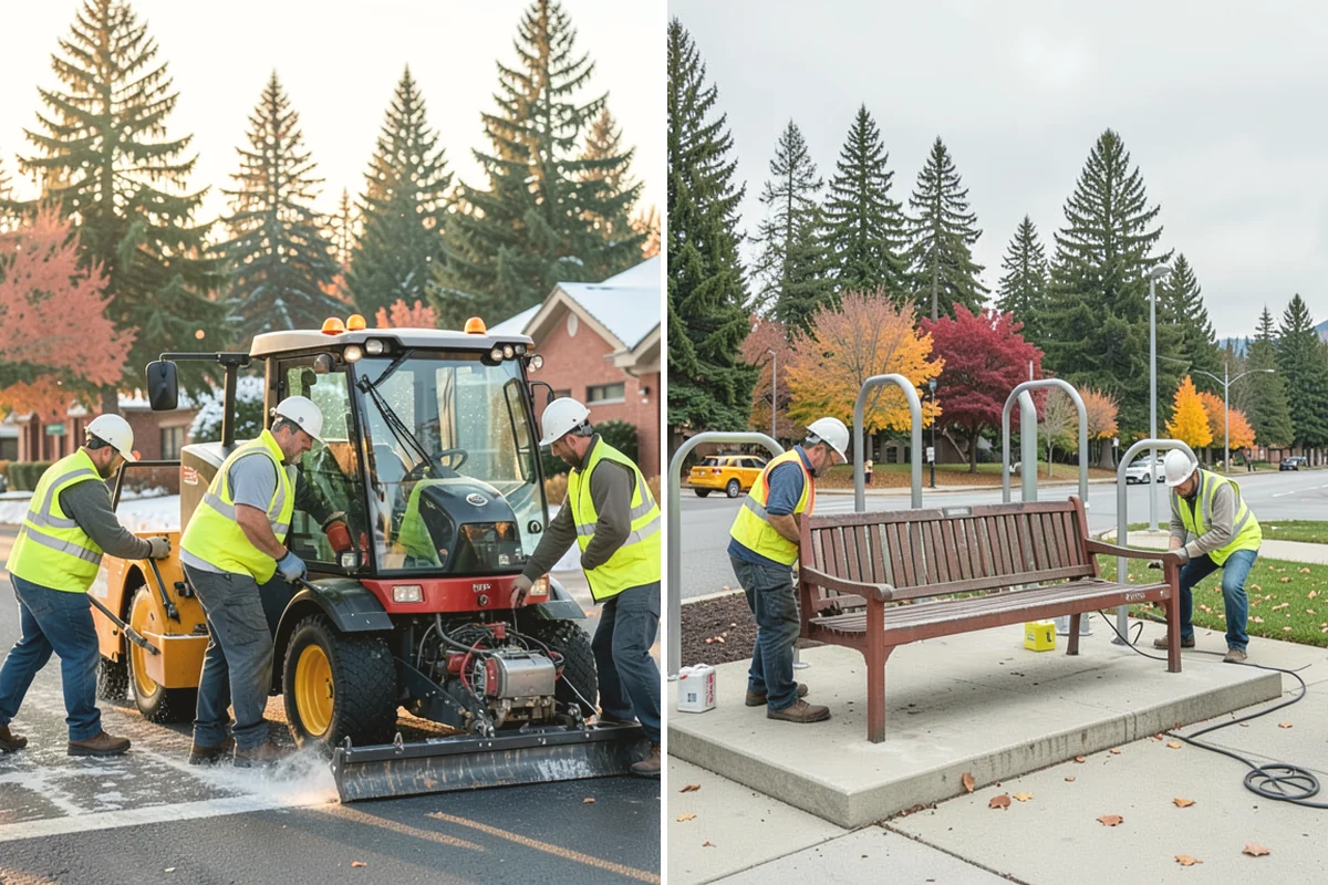 Municipal Flower Program in Ruston, Pierce County, WA - We design seasonal color schemes and confirm locations and containers
