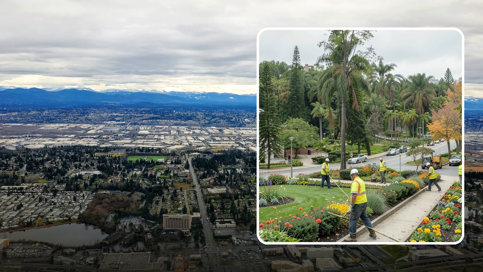 Municipal Flower Program in SeaTac, King County, WA - We design, plant, and maintain seasonal flower displays for downtowns, entries, and civic spaces across Western Washington.