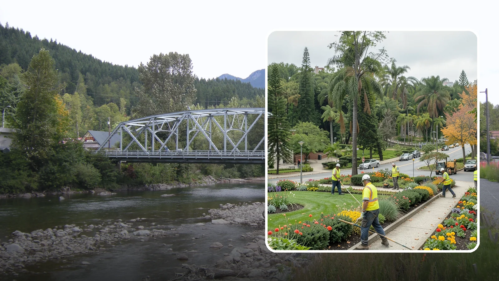 Municipal Flower Program in Skykomish, King County, WA - We design, plant, and maintain seasonal flower displays for downtowns, entries, and civic spaces across Western Washington.