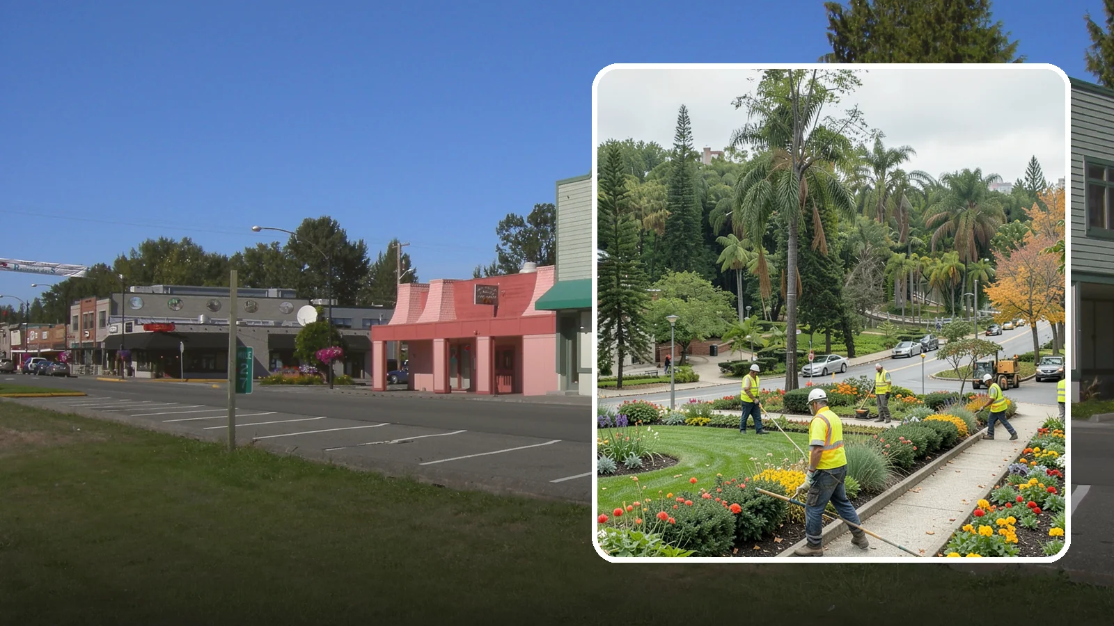 Municipal Flower Program in Snoqualmie, King County, WA - We design, plant, and maintain seasonal flower displays for downtowns, entries, and civic spaces across Western Washington.