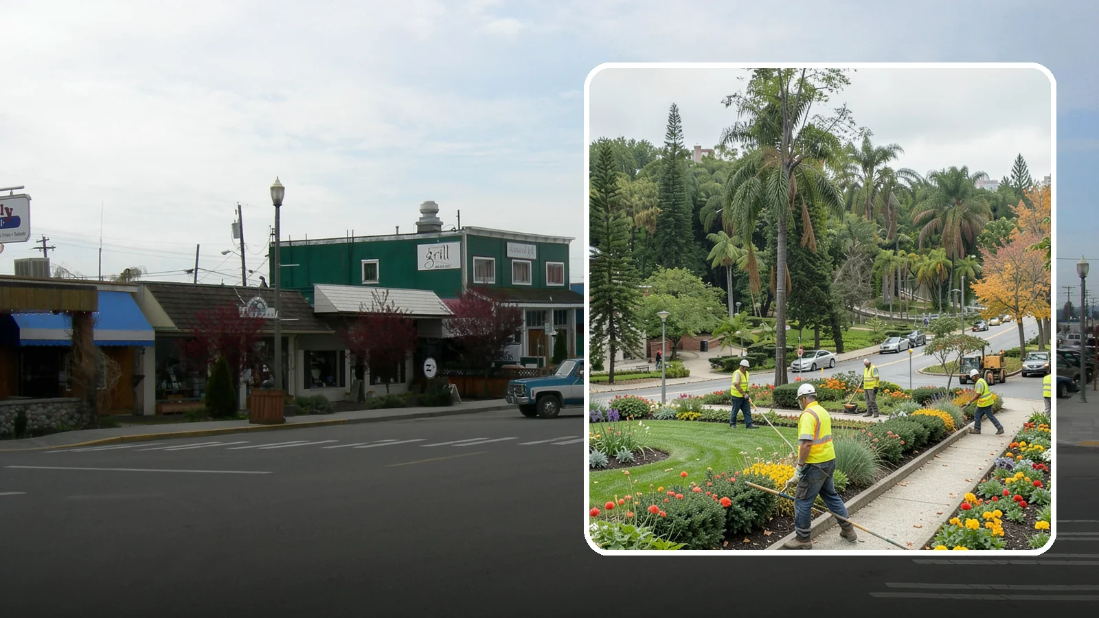 Municipal Flower Program in Stanwood, Snohomish County, WA - We design, plant, and maintain seasonal flower displays for downtowns, entries, and civic spaces across Western Washington.
