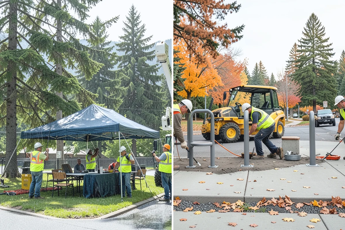 Municipal Flower Program in Sumner, Pierce County, WA - We design seasonal color schemes and confirm locations and containers