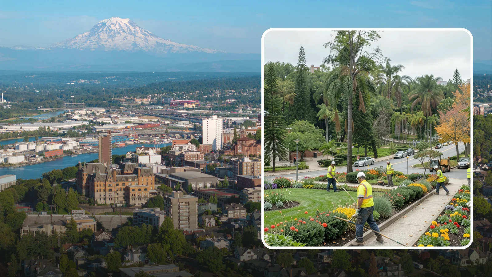 Municipal Flower Program in Tacoma, Pierce County, WA - We design, plant, and maintain seasonal flower displays for downtowns, entries, and civic spaces across Western Washington.