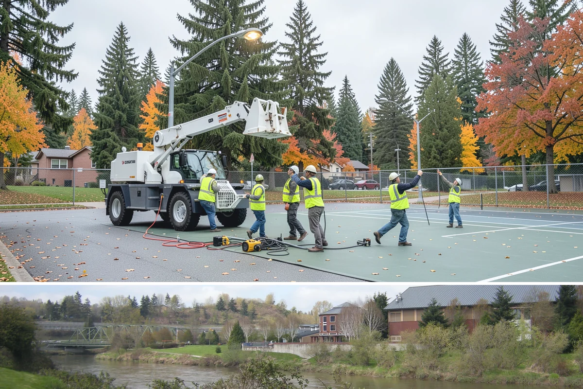 Municipal Flower Program in Tukwila, King County, WA - Displays rotate with the seasons, with spring and summer annuals installed after the last frost and fall and holiday plantings...