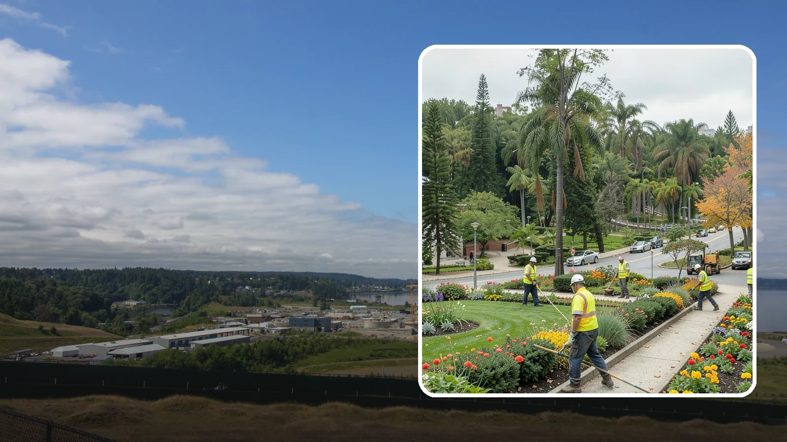 Municipal Flower Program in University Place, Pierce County, WA - We design, plant, and maintain seasonal flower displays for downtowns, entries, and civic spaces across Western Washington.