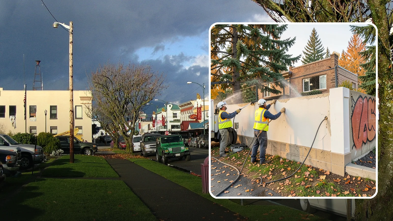 Municipal Graffiti Removal in Arlington, Snohomish County, WA - We remove graffiti from public surfaces quickly using pressure, chemical, and coating methods for Western Washington...