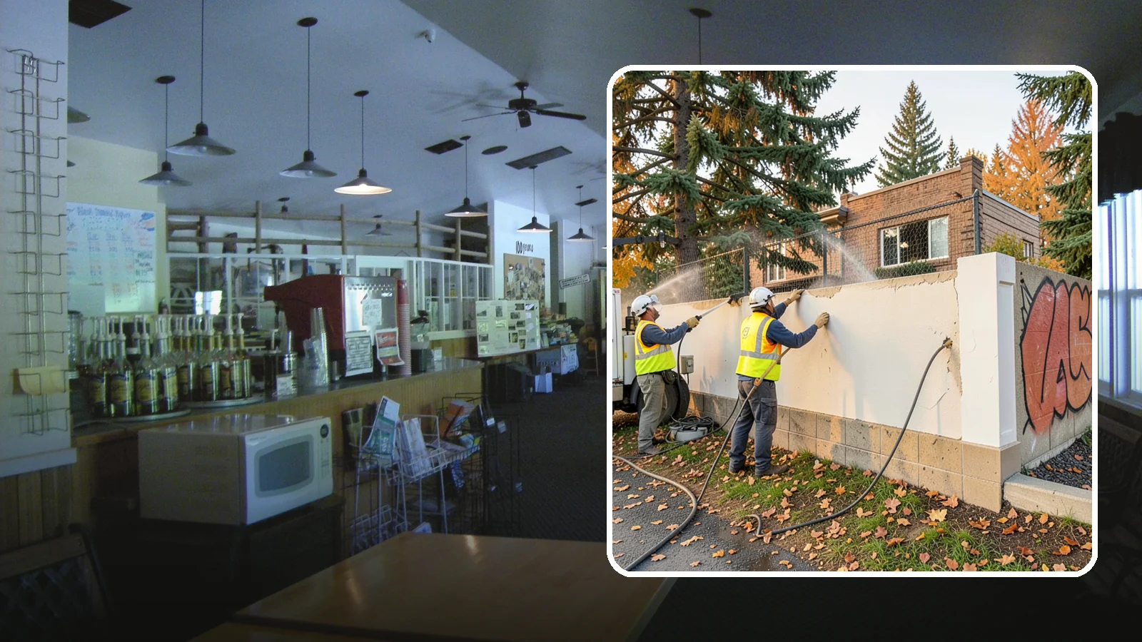Municipal Graffiti Removal in Black Diamond, King County, WA - We remove graffiti from public surfaces quickly using pressure, chemical, and coating methods for Western Washington...