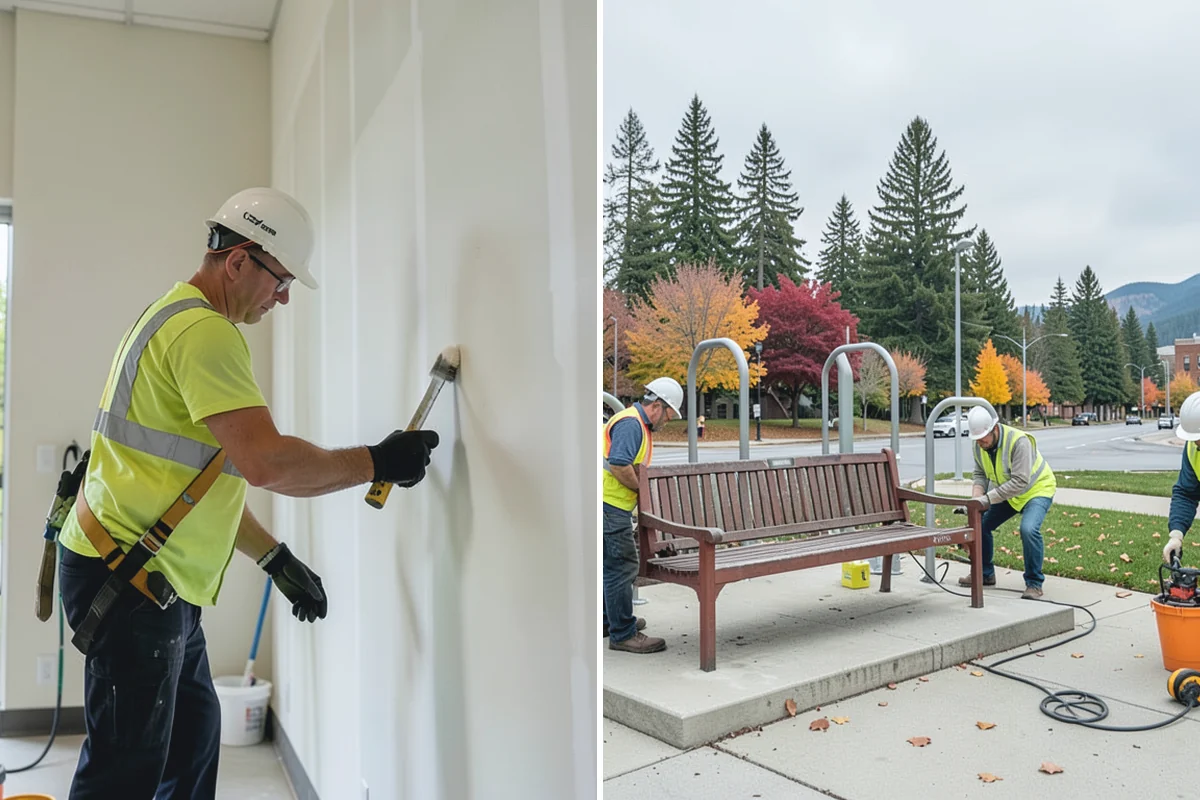 Municipal Graffiti Removal in Bonney Lake, Pierce County, WA - A report or route identifies tagged surfaces for removal