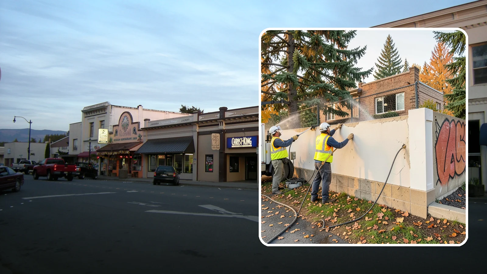 Municipal Graffiti Removal in Burlington, Skagit County, WA - We remove graffiti from public surfaces quickly using pressure, chemical, and coating methods for Western Washington...