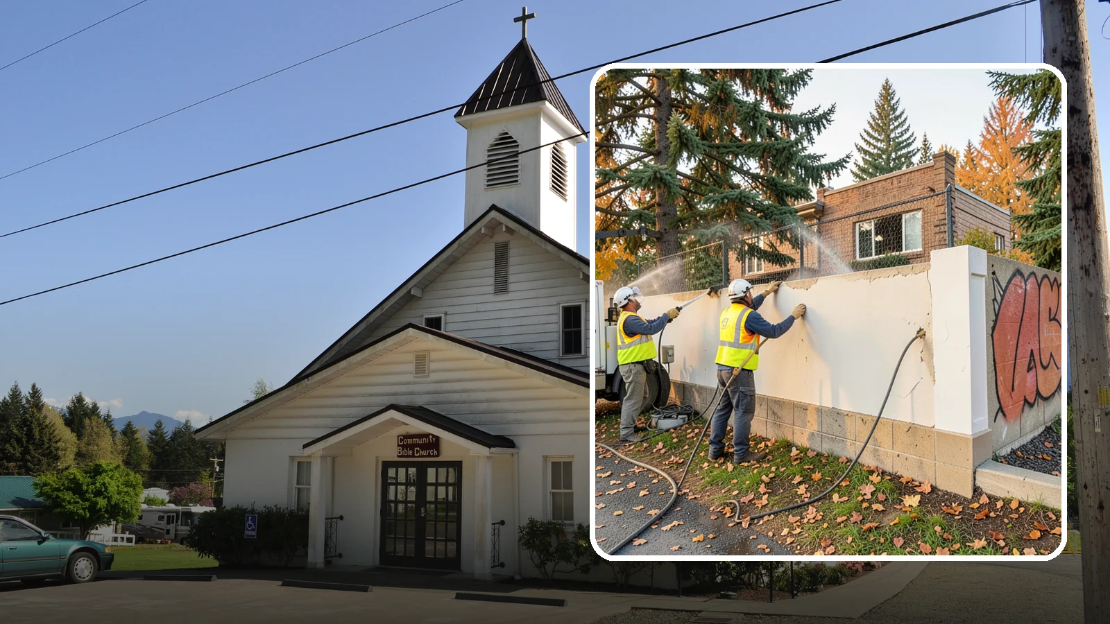 Municipal Graffiti Removal in Concrete, Skagit County, WA - We remove graffiti from public surfaces quickly using pressure, chemical, and coating methods for Western Washington...