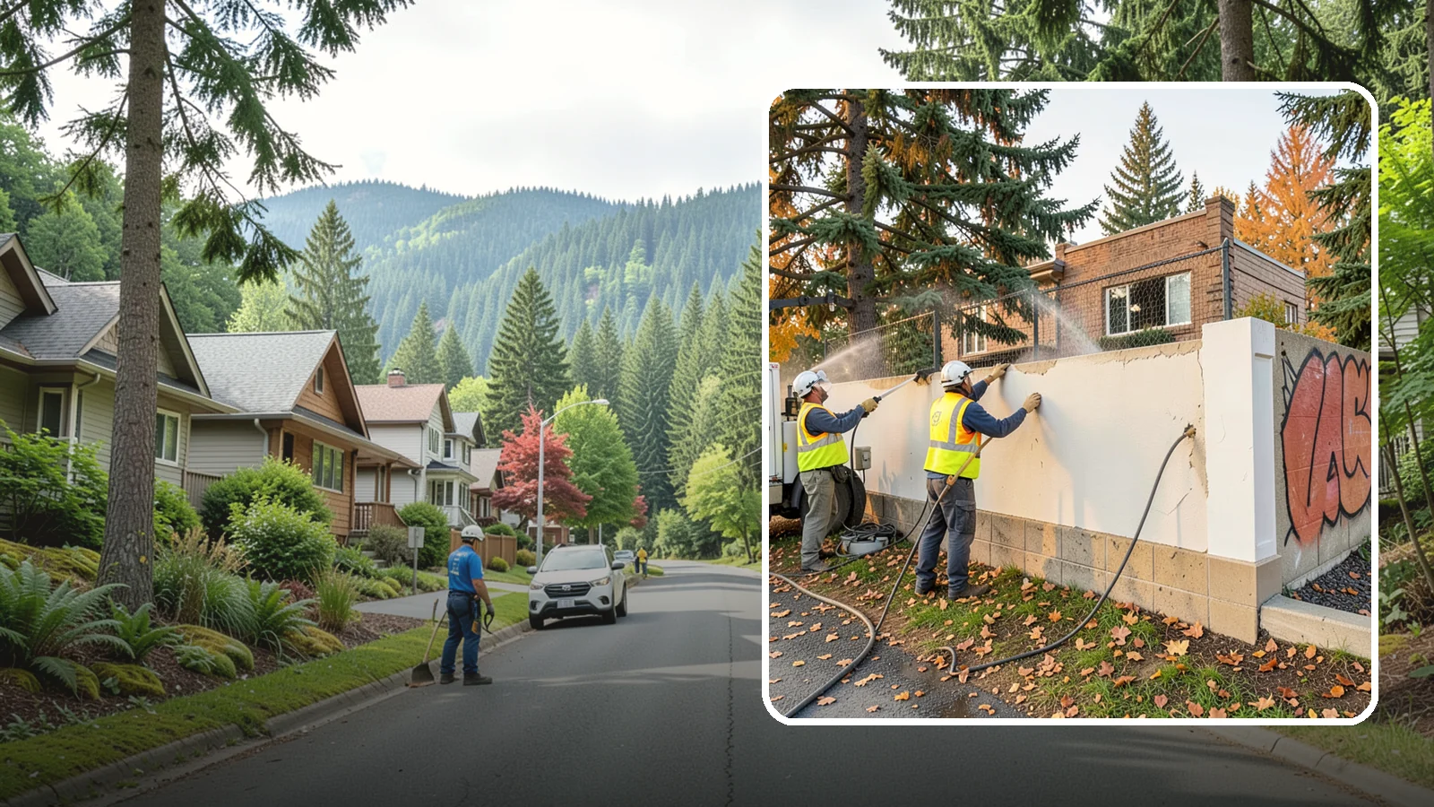 Municipal Graffiti Removal in Darrington, Snohomish County, WA - We remove graffiti from public surfaces quickly using pressure, chemical, and coating methods for Western Washington...
