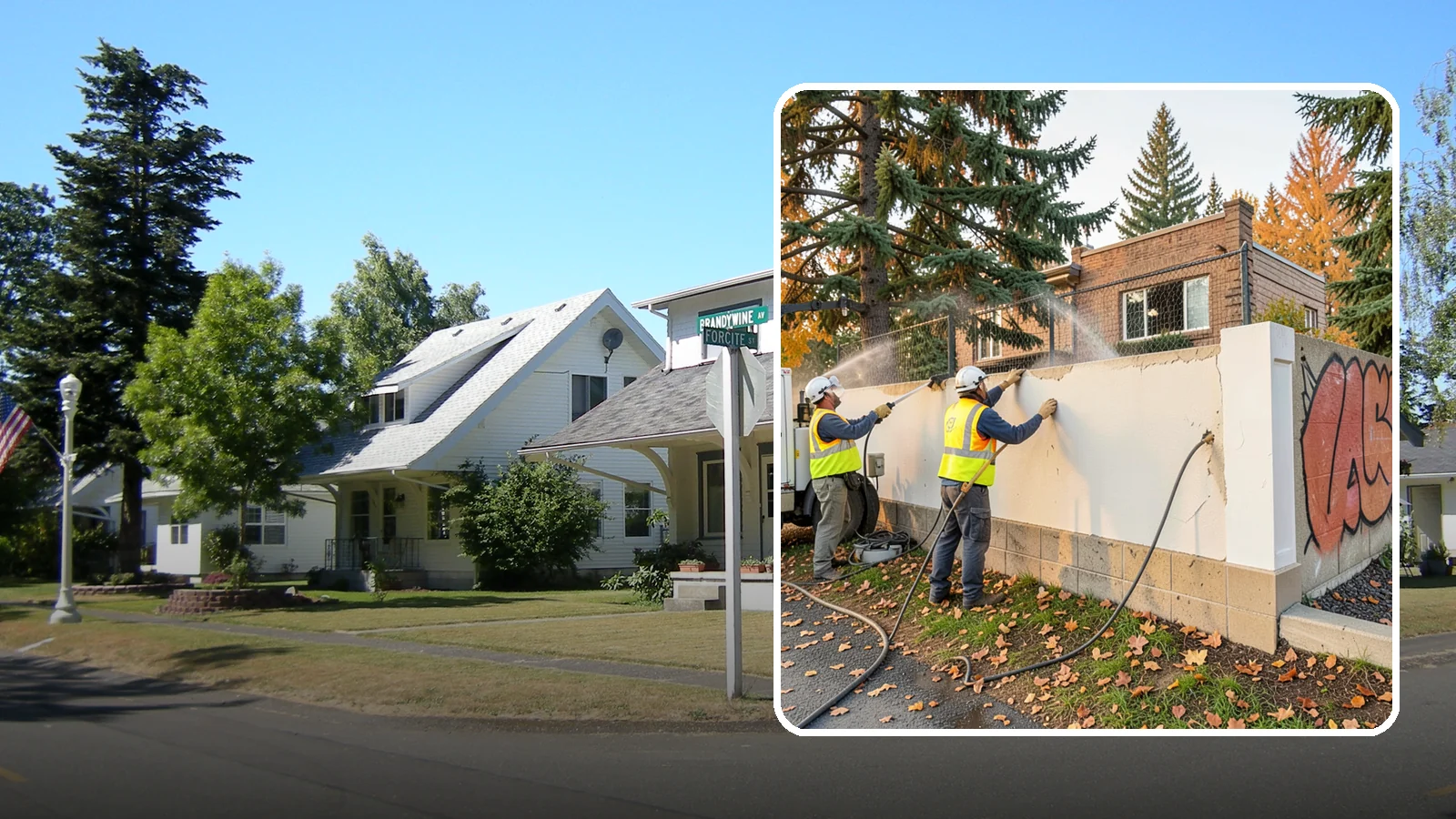 Municipal Graffiti Removal in DuPont, Pierce County, WA - We remove graffiti from public surfaces quickly using pressure, chemical, and coating methods for Western Washington...