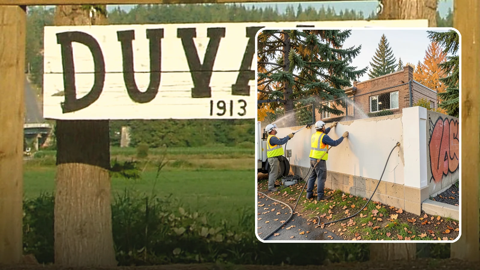 Municipal Graffiti Removal in Duvall, King County, WA - We remove graffiti from public surfaces quickly using pressure, chemical, and coating methods for Western Washington...