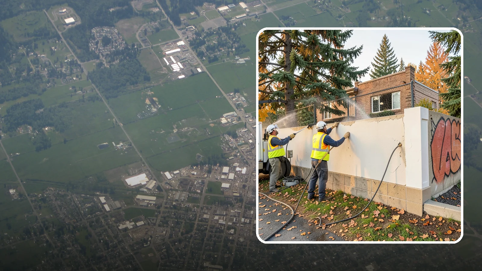 Municipal Graffiti Removal in Enumclaw, King County, WA - We remove graffiti from public surfaces quickly using pressure, chemical, and coating methods for Western Washington...