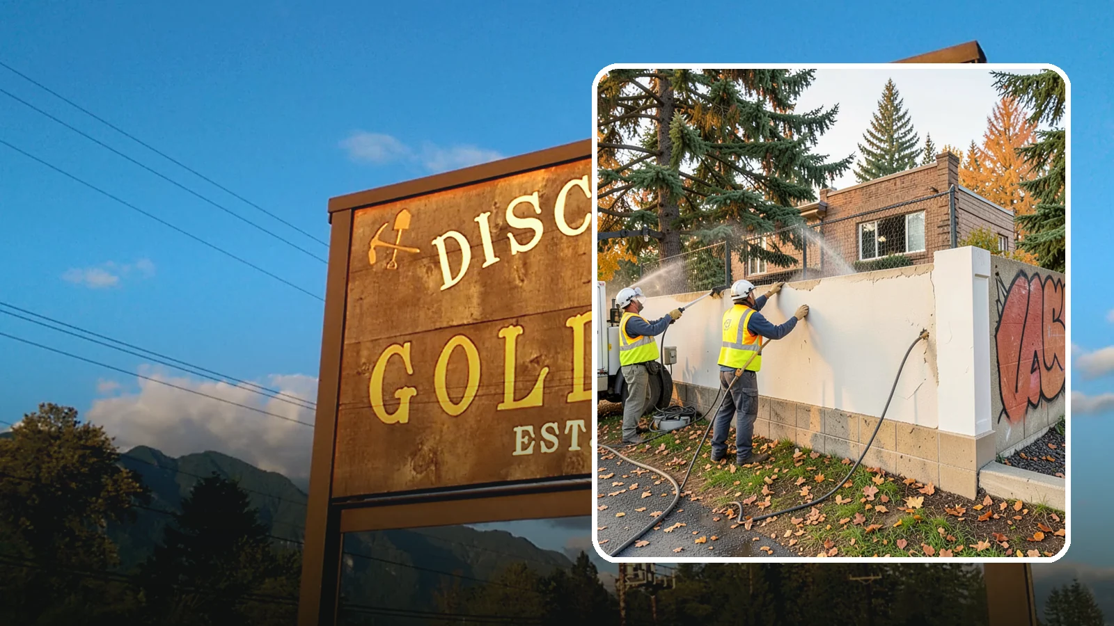 Municipal Graffiti Removal in Gold Bar, Snohomish County, WA - We remove graffiti from public surfaces quickly using pressure, chemical, and coating methods for Western Washington...