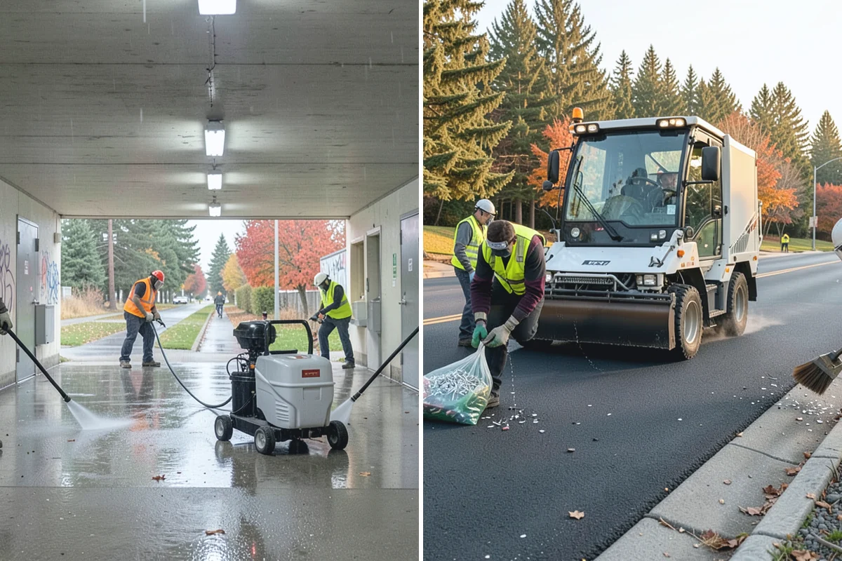 Municipal Graffiti Removal in Granite Falls, Snohomish County, WA - A report or route identifies tagged surfaces for removal