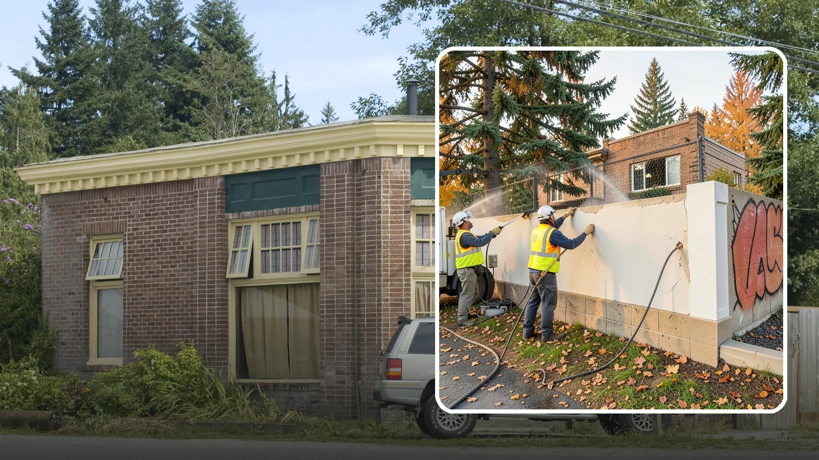 Municipal Graffiti Removal in Hamilton, Skagit County, WA - We remove graffiti from public surfaces quickly using pressure, chemical, and coating methods for Western Washington...