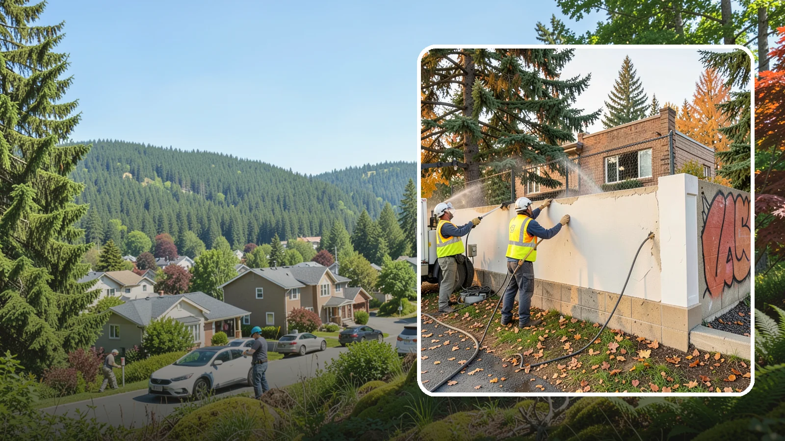 Municipal Graffiti Removal in Index, Snohomish County, WA - We remove graffiti from public surfaces quickly using pressure, chemical, and coating methods for Western Washington...