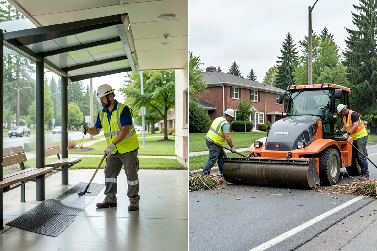Municipal Graffiti Removal in Kenmore, King County, WA - A report or route identifies tagged surfaces for removal