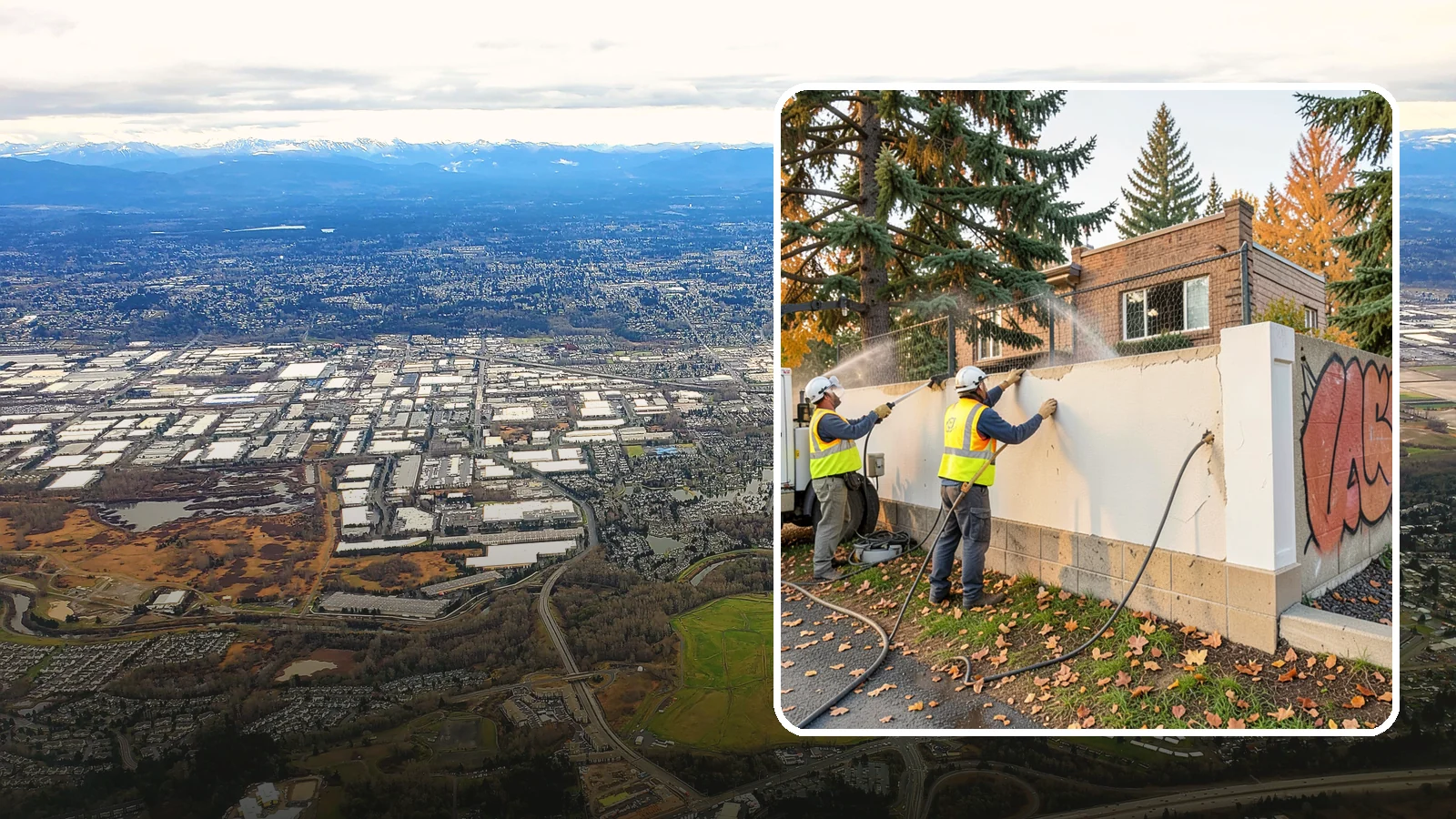 Municipal Graffiti Removal in Kent, King County, WA - We remove graffiti from public surfaces quickly using pressure, chemical, and coating methods for Western Washington...