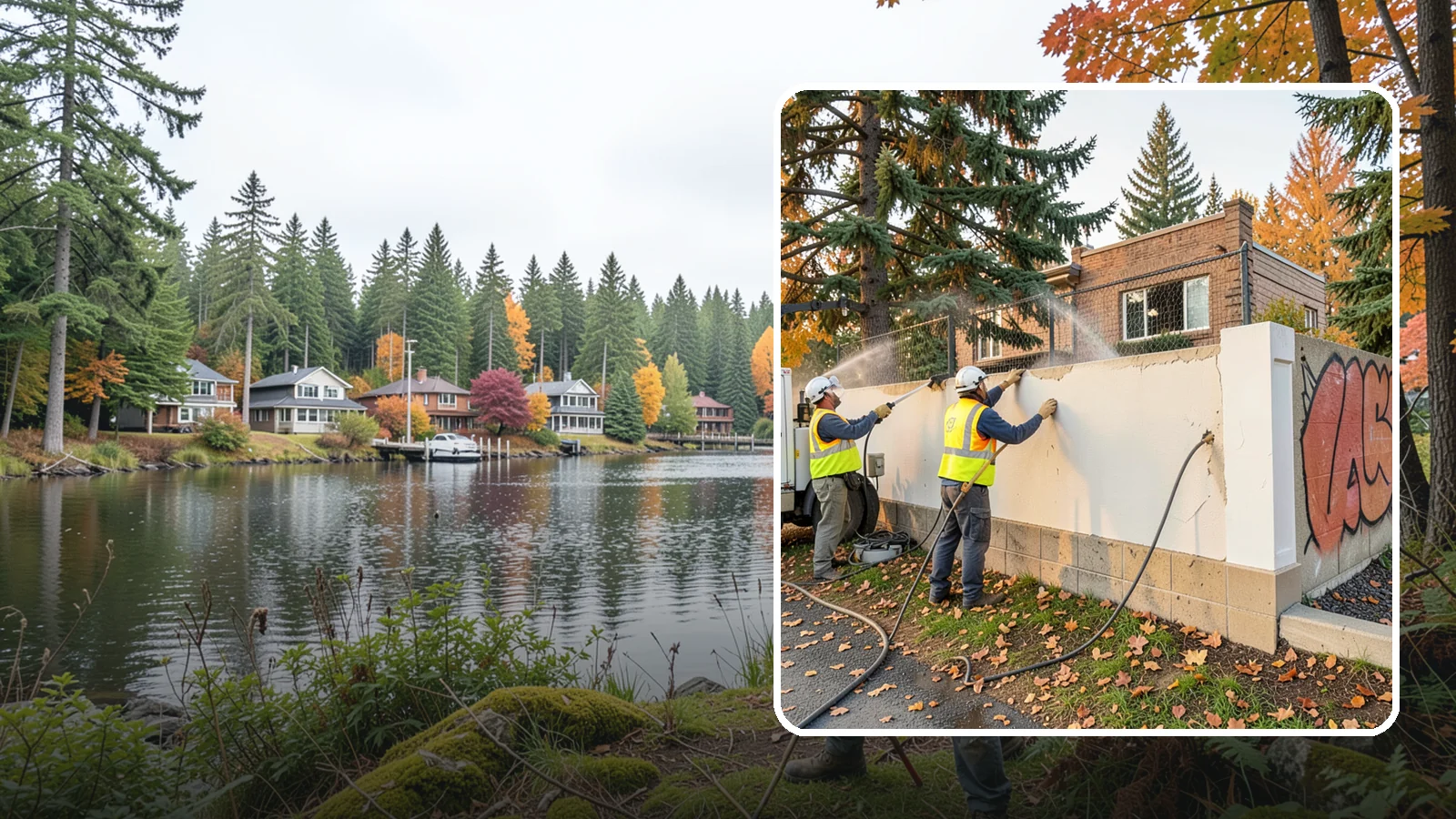 Municipal Graffiti Removal in La Conner, Skagit County, WA - We remove graffiti from public surfaces quickly using pressure, chemical, and coating methods for Western Washington...