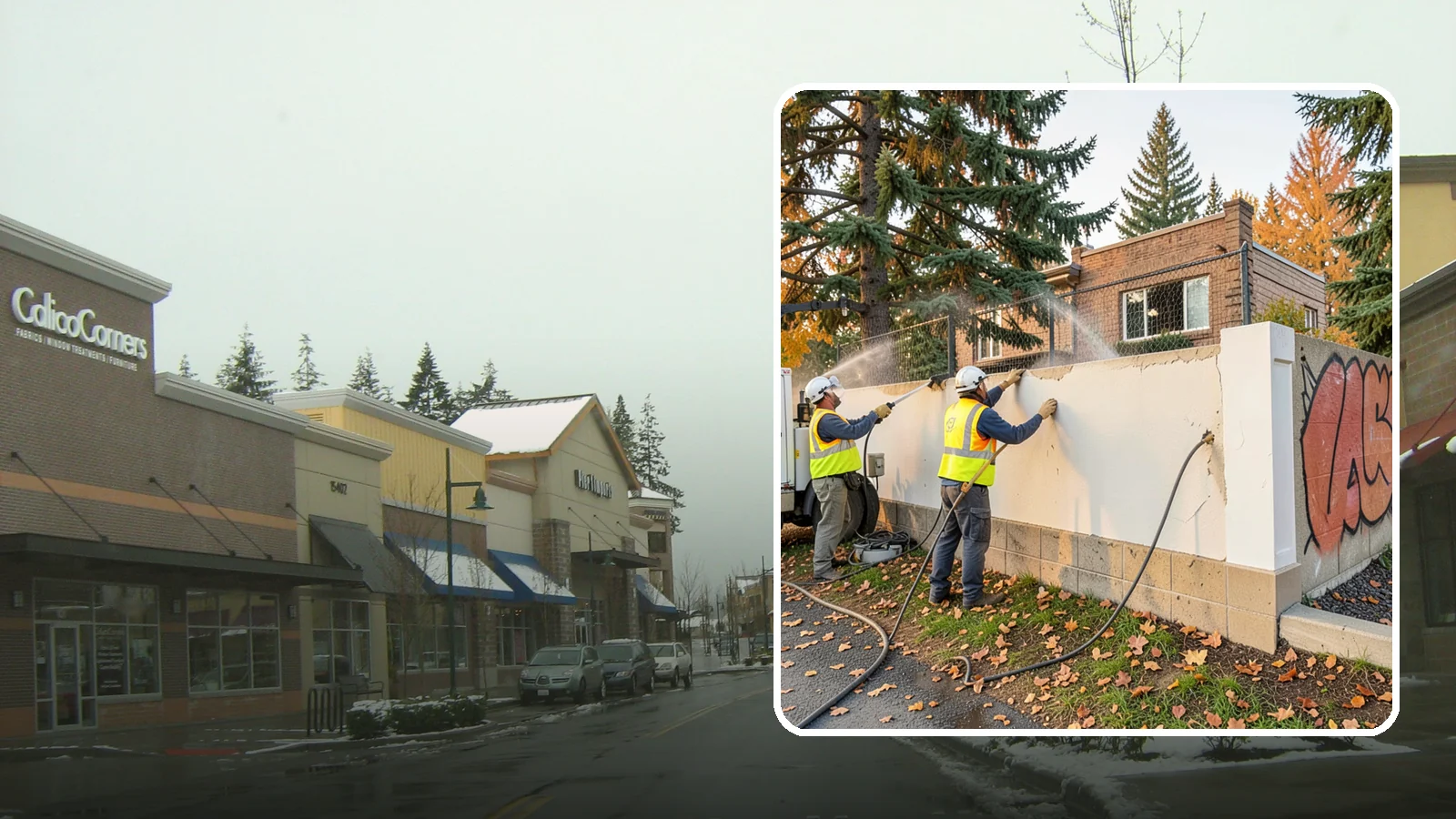 Municipal Graffiti Removal in Mill Creek, Snohomish County, WA - We remove graffiti from public surfaces quickly using pressure, chemical, and coating methods for Western Washington...