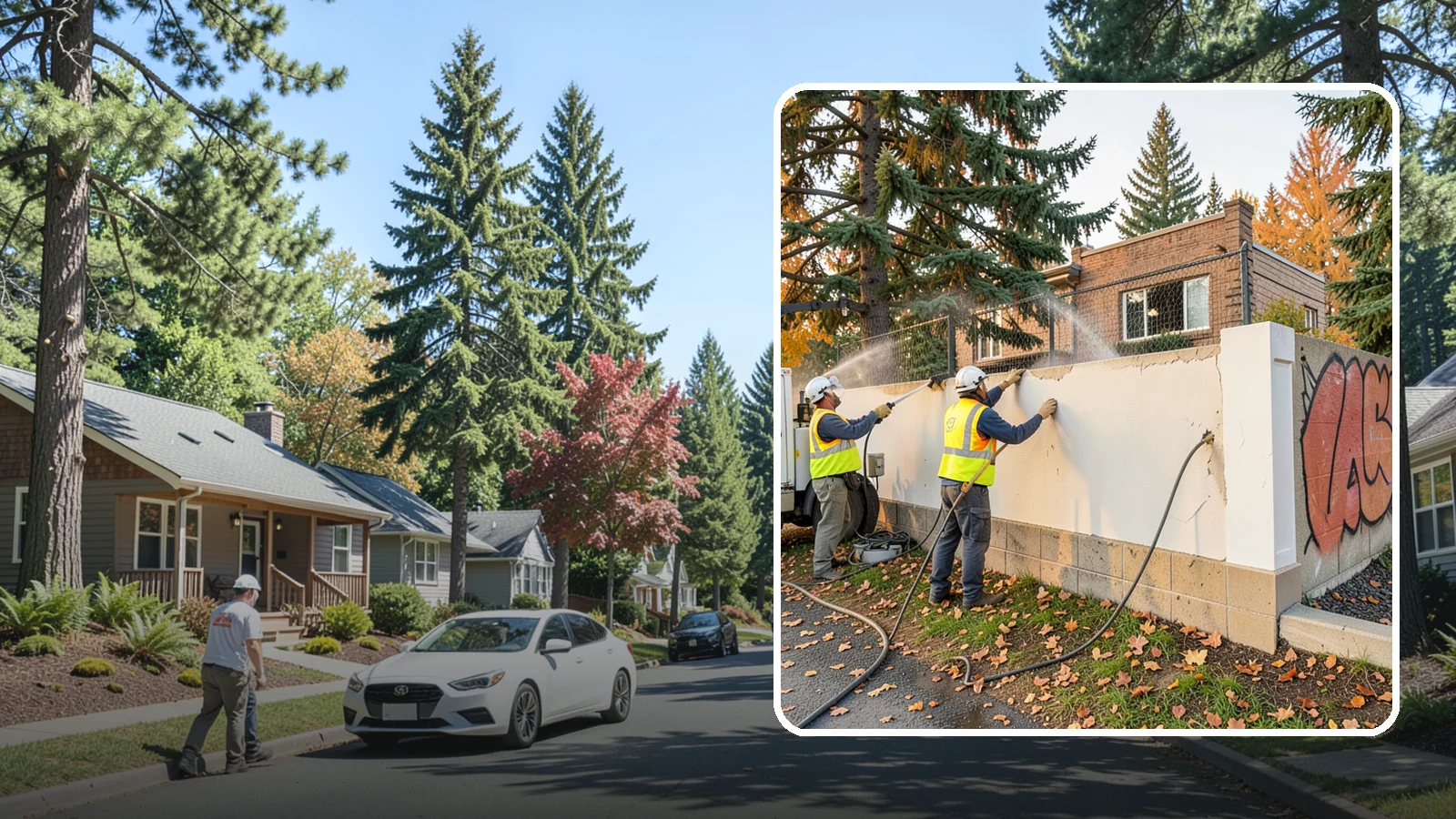 Municipal Graffiti Removal in Orting, Pierce County, WA - We remove graffiti from public surfaces quickly using pressure, chemical, and coating methods for Western Washington...