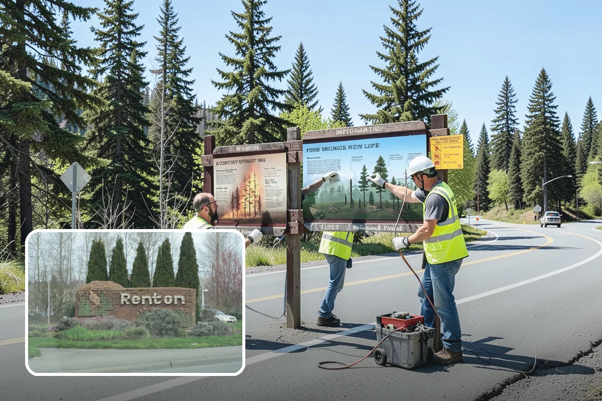 Municipal Graffiti Removal in Renton, King County, WA - Fast removal deters repeat tagging and blight