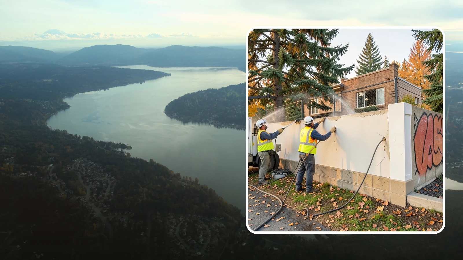 Municipal Graffiti Removal in Sammamish, King County, WA - We remove graffiti from public surfaces quickly using pressure, chemical, and coating methods for Western Washington...