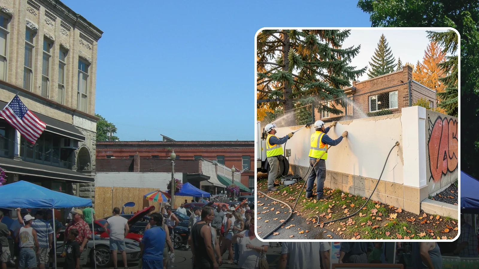 Municipal Graffiti Removal in Snohomish, Snohomish County, WA - We remove graffiti from public surfaces quickly using pressure, chemical, and coating methods for Western Washington...