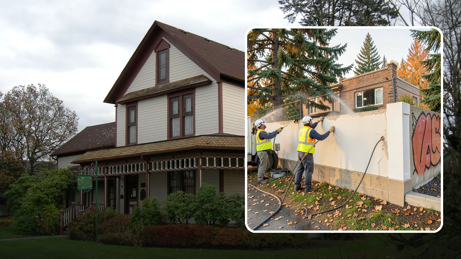 Municipal Graffiti Removal in Sumner, Pierce County, WA - We remove graffiti from public surfaces quickly using pressure, chemical, and coating methods for Western Washington...
