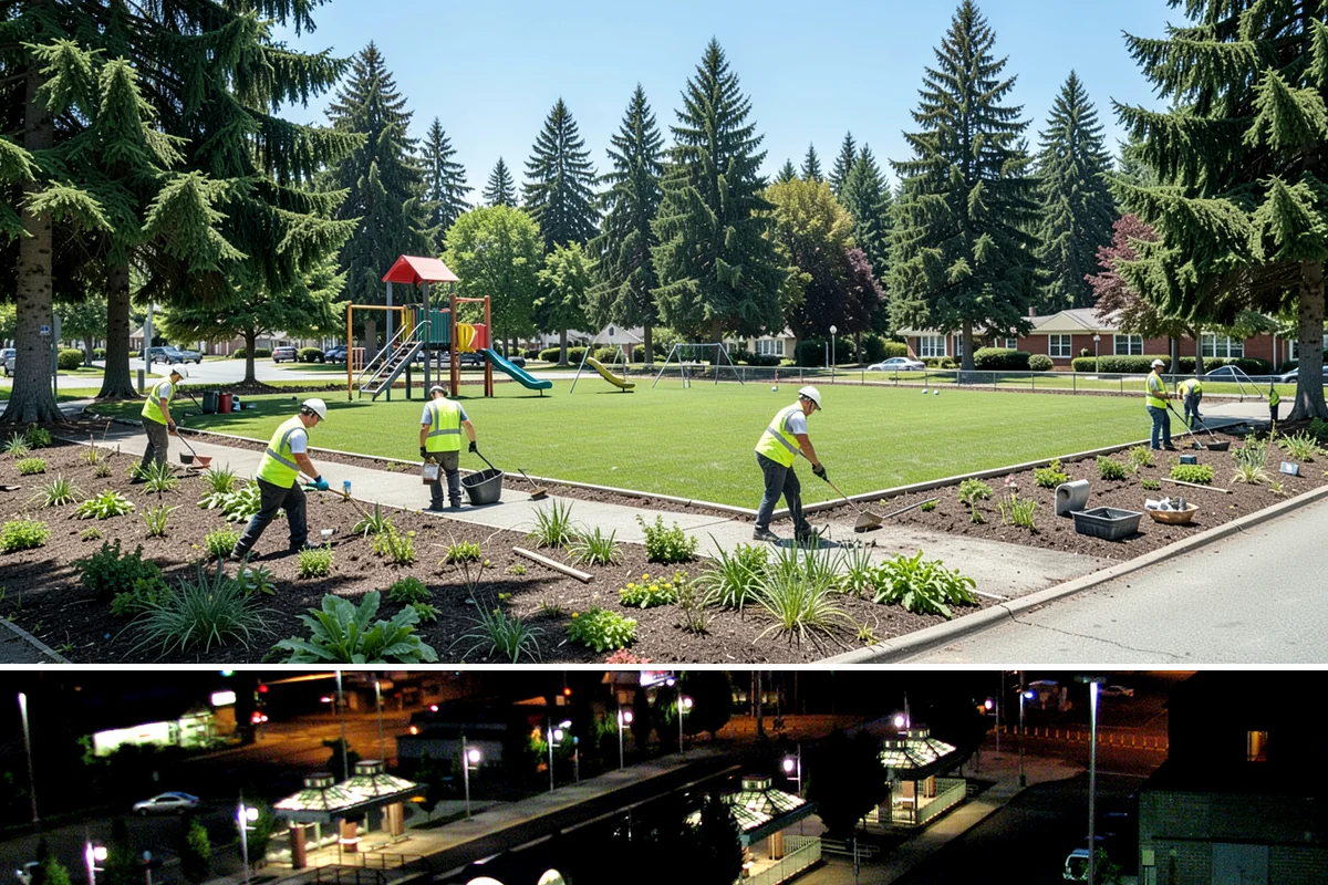 Municipal Grounds Maintenance in Auburn, King County, WA - Maintenance intensity peaks in the spring-to-fall growing season, with reduced winter visits focused on cleanup, pruning, and...