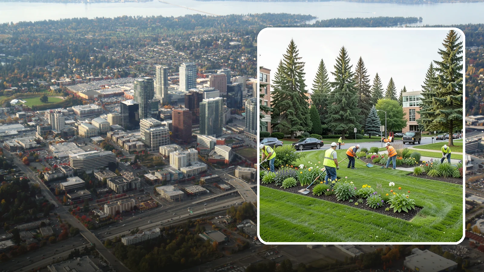 Municipal Grounds Maintenance in Bellevue, King County, WA - We provide full-service grounds maintenance for public facilities, campuses, and civic sites under contract for Western...