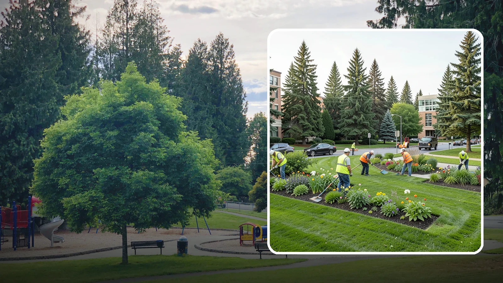 Municipal Grounds Maintenance in Bonney Lake, Pierce County, WA - We provide full-service grounds maintenance for public facilities, campuses, and civic sites under contract for Western...