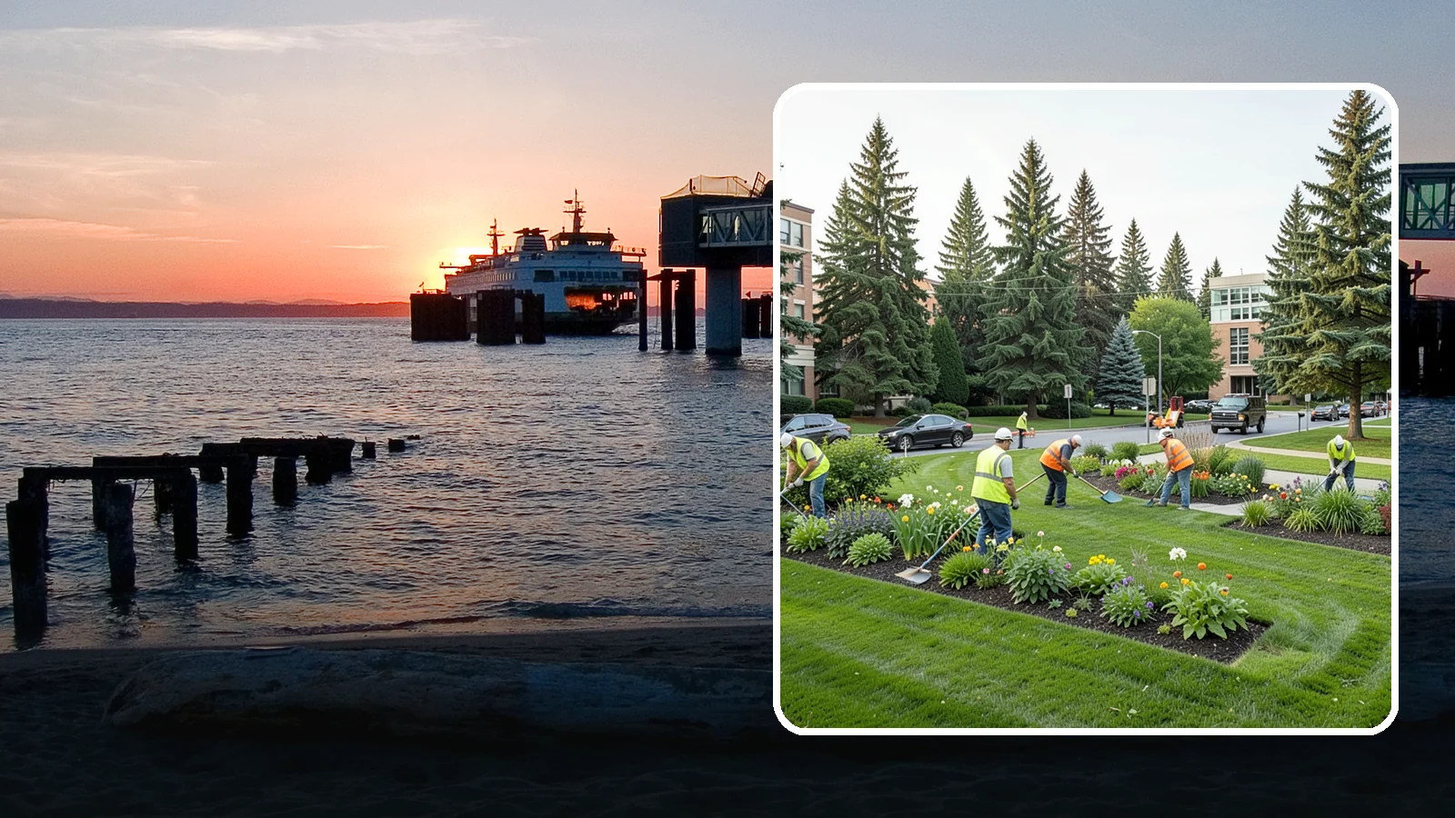 Municipal Grounds Maintenance in Edmonds, Snohomish County, WA - We provide full-service grounds maintenance for public facilities, campuses, and civic sites under contract for Western...