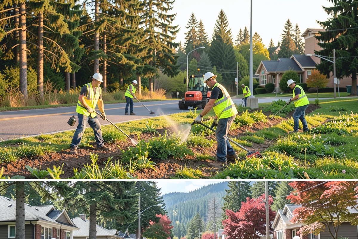 Municipal Grounds Maintenance in Hunts Point, King County, WA - Maintenance intensity peaks in the spring-to-fall growing season, with reduced winter visits focused on cleanup, pruning, and...