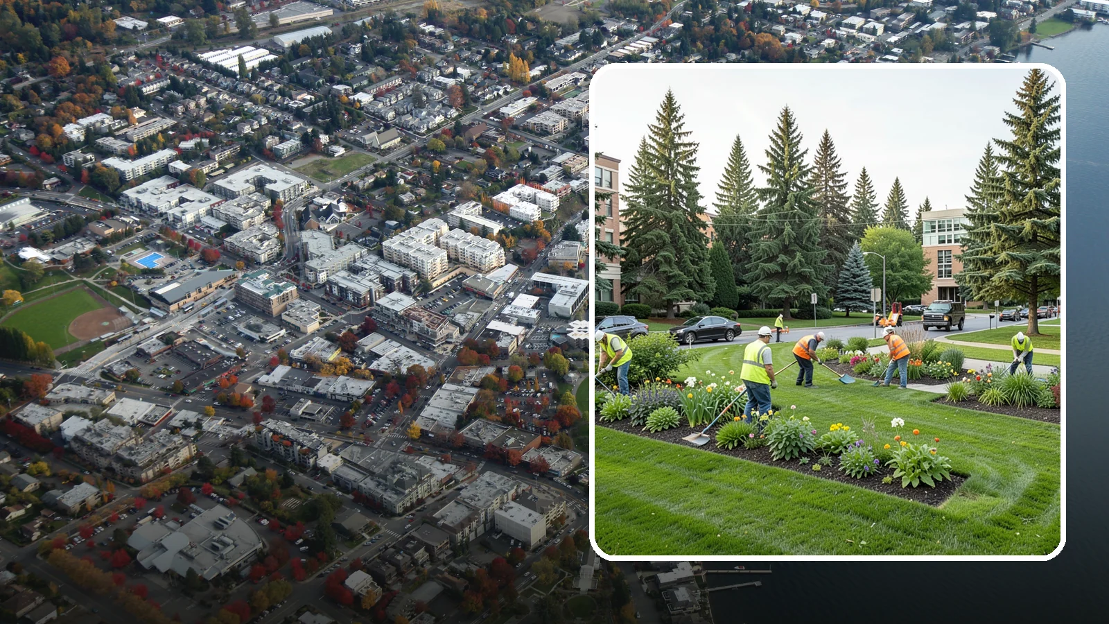 Municipal Grounds Maintenance in Kirkland, King County, WA - We provide full-service grounds maintenance for public facilities, campuses, and civic sites under contract for Western...