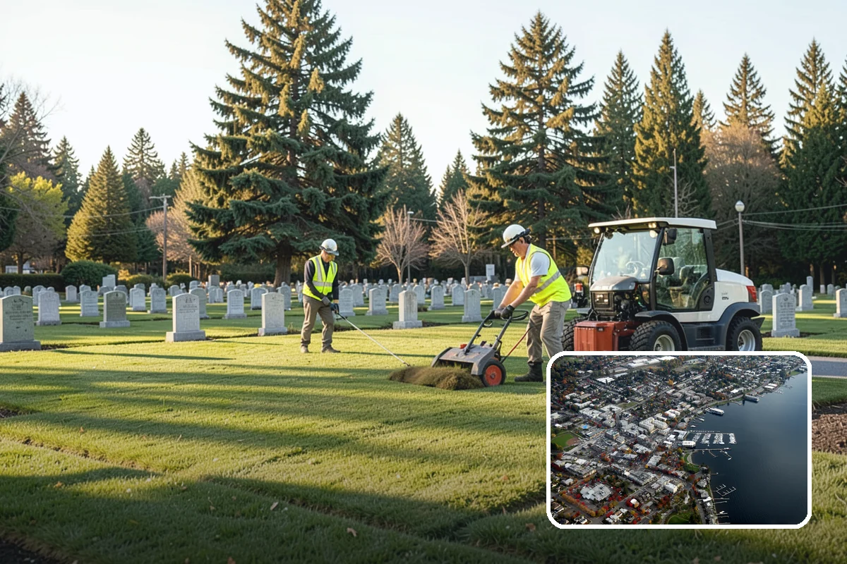 Municipal Grounds Maintenance in Kirkland, King County, WA - Consolidated contracting reduces administrative overhead for staff