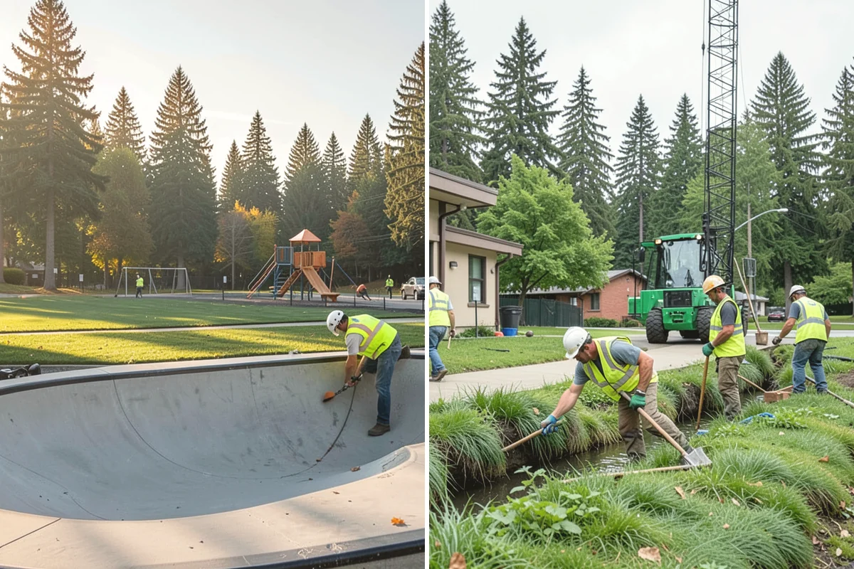Municipal Grounds Maintenance in Mill Creek, Snohomish County, WA - We inventory sites and define scope, frequency, and standards