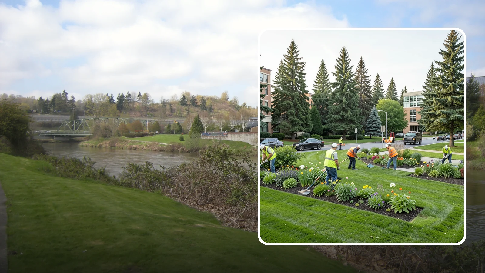 Municipal Grounds Maintenance in Tukwila, King County, WA - We provide full-service grounds maintenance for public facilities, campuses, and civic sites under contract for Western...