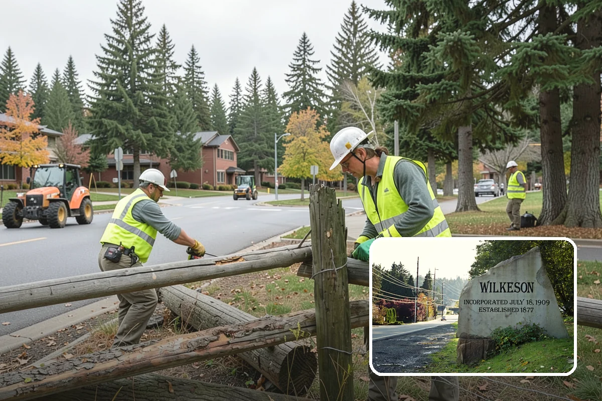 Municipal Grounds Maintenance in Wilkeson, Pierce County, WA - Consolidated contracting reduces administrative overhead for staff