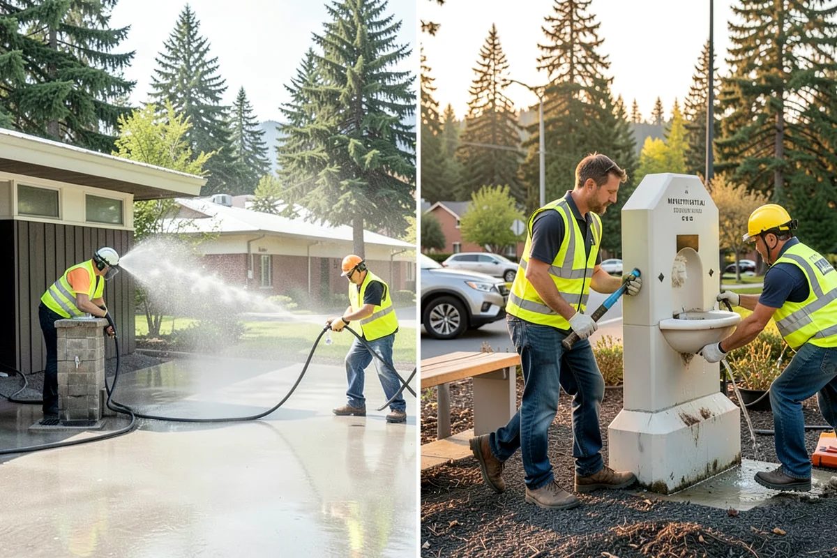 Municipal Gutter Installation in Clyde Hill, King County, WA - Roof drainage calculation and discharge routing plan